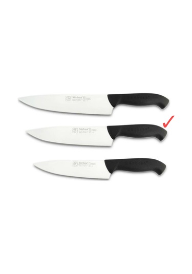 Sürmene Sürbısa 61180 Şef Aşçı Bıçağı Siyah
