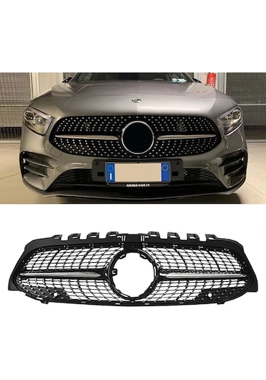 Mercedes W177 Diamond Ön Panjur Izgara Seti Krom-siyah 2018 Sonra