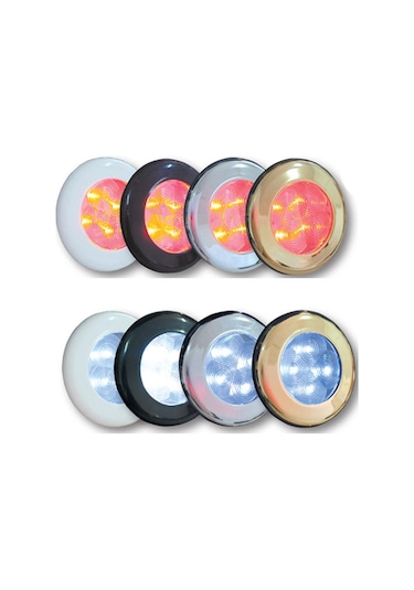 Aqualed 1W, 12V/24V Beyaz Lamba, Dış Beyaz