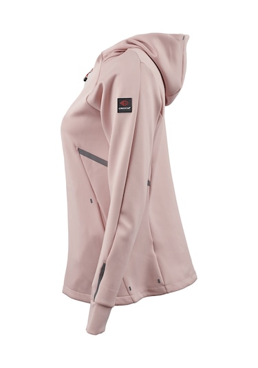 Cresta Outdoor Reflektör Baskılı Kapüşonlu Kadın Hafif Ceket