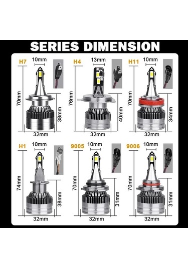 Flybuy 24v 300 Kafa Lambası Ampulleri, W H7 Led Araba Farlar, Canbus Otomatik Sis 12