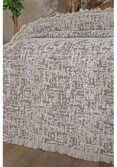 Puffy Pamuk Çift Kişilik Tek Battaniye 200x220 Antrasit Antrasit