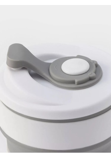 Skyphos Kapağı Katlanabilir Silikon Bardak 350 Ml 152540870 Gri