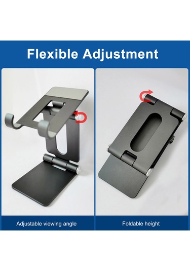 Reedark Çok Yönlü Ayarlanabilir Alüminyum Telefon Standı - Hafif, Katlanabilir Ve Taşınabilir Tasarım İle Akıllı Telefonlar Ve Tabletler İçin