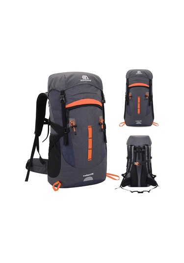 Neevoyu 50l Suv Outdoor Sırt Çantası - Nefes Alabilir, Su Geçirmez, Hafif Ve Dayanıklı Spor Çantası Gri