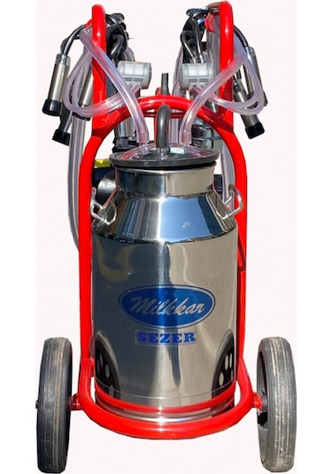 Sezer  Pls 2/1 Çift Sağım Çelik Güğüm Süt Sağım Makinesi