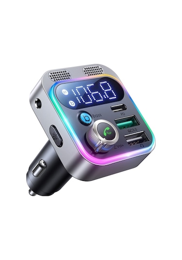 Didadodo Joyroom Jr-cl16 48w Bluetooth 5.0 Araç Kablosuz Fm Verici Gümüş, Güçlü Kullanıcı Deneyimi