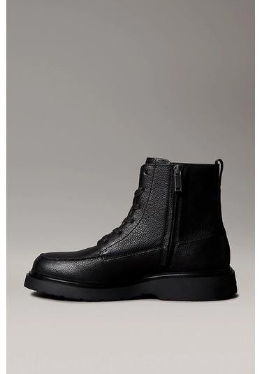 Calvin Klein Combat Essential Bağcıklı Deri Erkek Siyah Bot Ym0ym01375-0gj Siyah