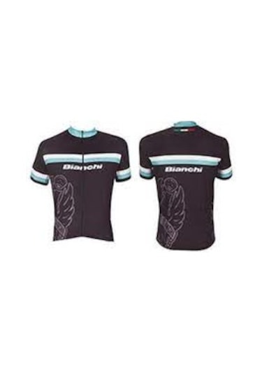 Bianchi Sport Kısa Kol Kadın Forma Siyah/Celeste/Beyaz XL