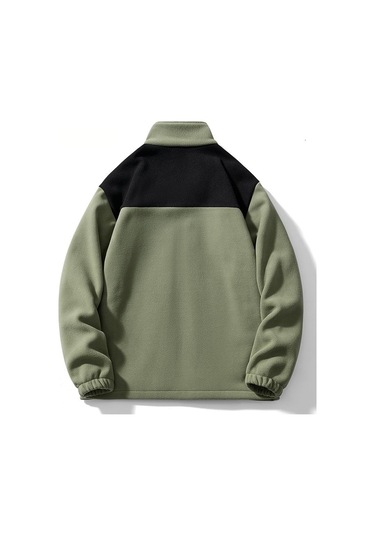 Açık Hava Polar Rüzgar Geçirmez Ve Sıcak Erkek Ceketi Haki