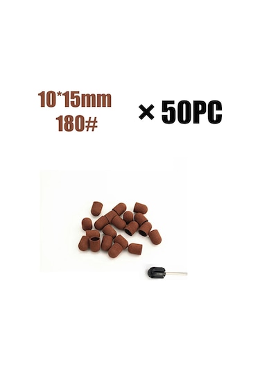 50 Adet Pedikür Bakımı Siyah Zımpara Kapakları Mandrel Pedikür Manikür Ölü Deri Kaldırmak Parlatma Ayak Bakımı Temiz Tırnak Eti Aksesuarları Et