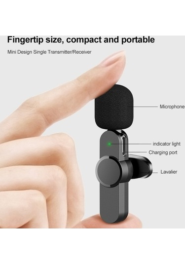 Wondernest Ap031-1 3'ü 1 Arada Gürültü Azaltıcı Kablosuz Mikrofon, Yaka Modeli