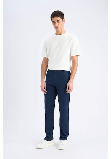 DeFacto Regular Fit Normal Kesim Yazlık Düz Paça Chino Kanvas Pantolon D7349AX25SPNV256 DeFacto Regular Fit Normal Kesim Yazlık Düz Paça Chino Kanvas Pantolon D7349AX25SPNV256