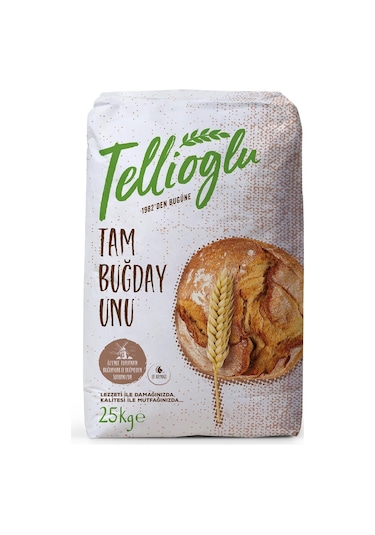 Tellioğlu Tam Buğday Unu 25 KG