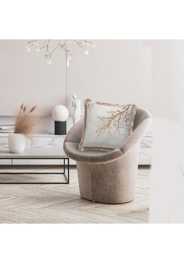 Gold Mini Flowers Kadife Yastık Dolgu Boncuk Elyaf, Uluslararası Yıkama Ve Solmama Sertifikası Çok Renkli