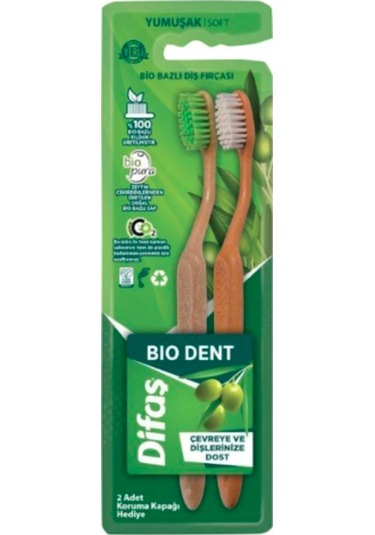 Difaş Bio Dent Bio Bazlı Diş Fırçası 2'li Soft