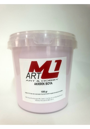 M1 Art Akrilik Boya 1.Kg --10 Renk Seçeneği