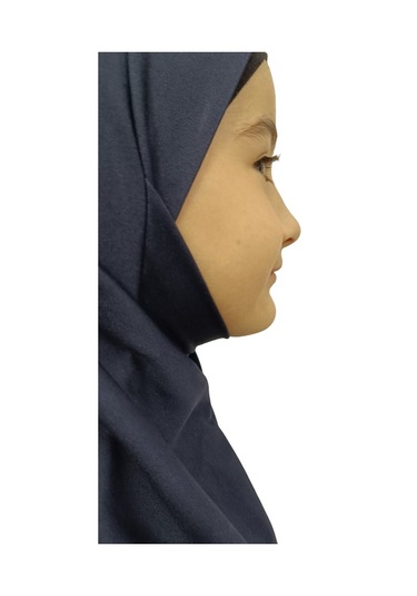 Kız Çocuk Tek Parça Namaz Elbisesi Lacivert