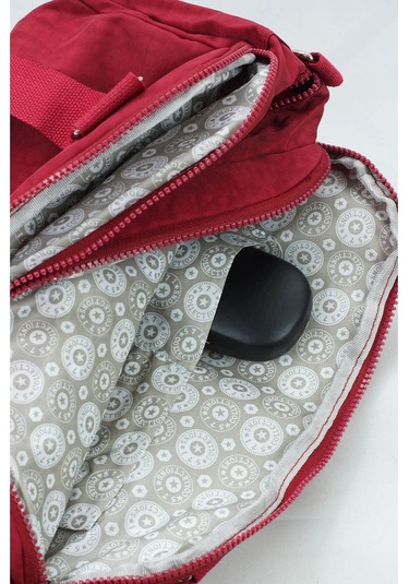 571 Krinkıl/klinkır Su Geçirmez İthal Kumaş Çok Gözlü Anne Okul Postacı El Omuz Çantası Bordo 9-5c Bordo