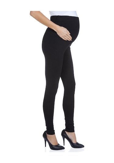 Luvmabelly Maternity 8001-8002-8009 Hamile Pamuk Tayt-siyah