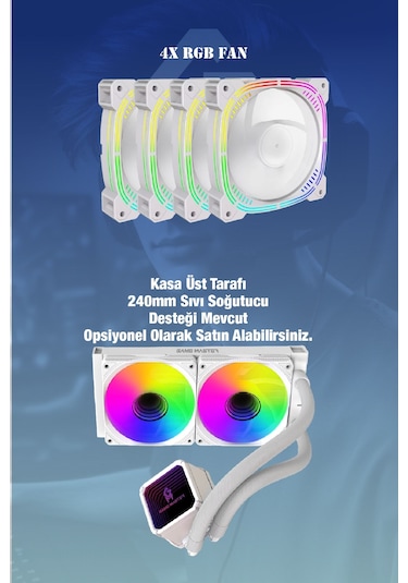 Game Master Hydra 5050 R5-5500 16 GB 512 GB SSD M2 RTX5050 Free Dos Masaüstü Oyuncu Bilgisayarı