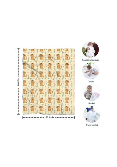 Cat Desenli 30x40 İnç Flanel Polar Battaniye, Yumuşak, Kalın, Tüm Mevsimler-a23 Cat Floral Heart