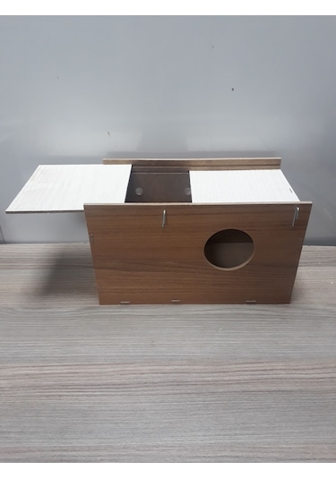 Muhabbet Kuşu Yuvalık Çift Sürgülü Orta Boy