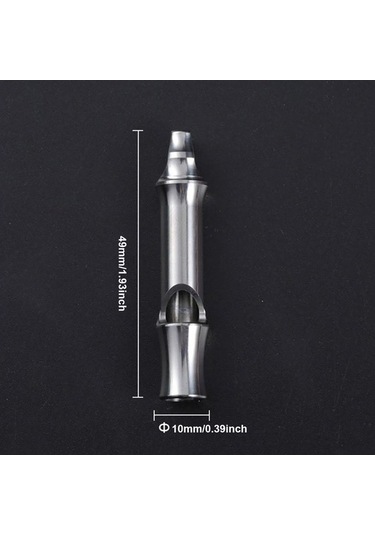 Novahub 48mm Çapında 8mm Yüksek Sesli 120db Titanyum Kamp Düdüğü - Seyahat, Kamp Ve Evcil Hayvan Eğitimi İçin