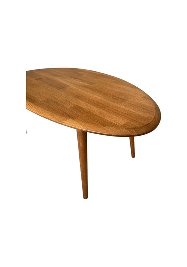 Fawdecor Asimetrik Masif Ahşap Orta Sehpa Ve 2'li Zigon Ceviz