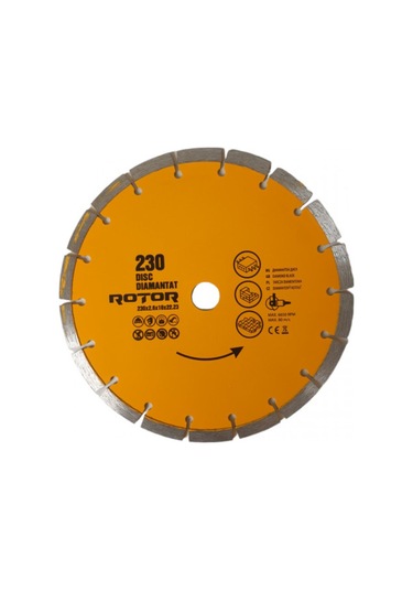Elmas Disk 230x2.6x10x22.23 Segmentli - Seramik, Taş Ve Mermer Kesmek İçin