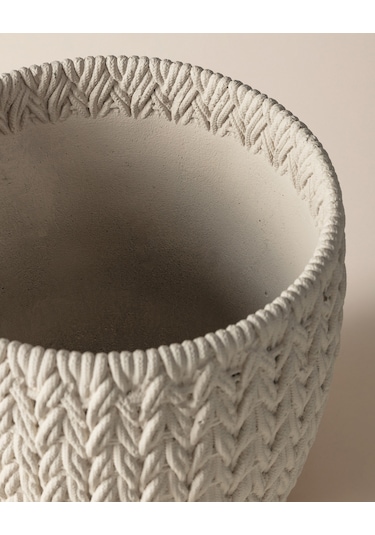Madame Coco Dolly Saksı - Ekru - 16 Cm 8684427125205 Diğer