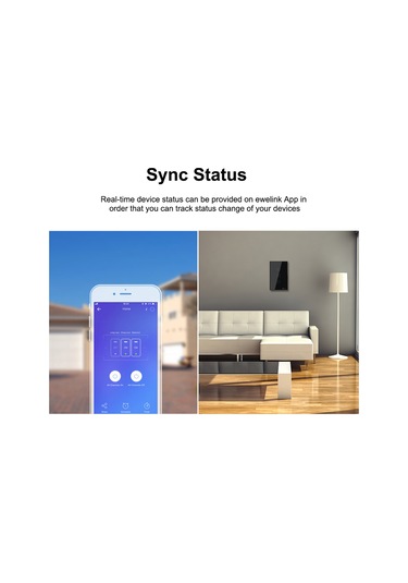 Yifomall Sonoff T3us3c-tx 3 Kanallı Wifi Akıllı Dokunmatik Duvar Anahtarı Abd Standardı - Uzak Kumanda, Google Home/alexa Desteği Ve Ifttt Entegrasyonu
