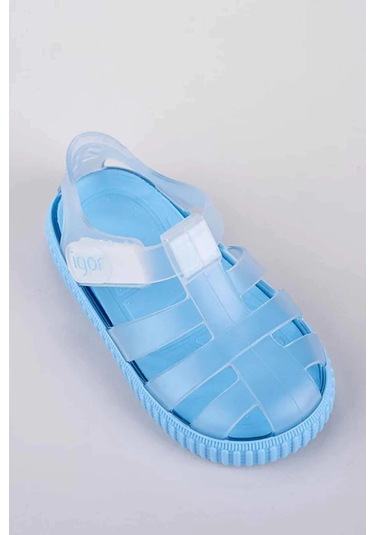 İgor Nico Cristal Bebek Çocuk Sandalet Transparan Mavi S10290-006 Turkuaz