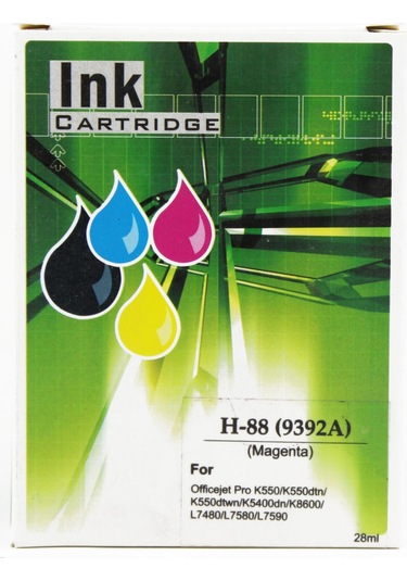 Uyumlu İnk For Hp C9392a H88 Kırmızı İnk Kartuş 28ml