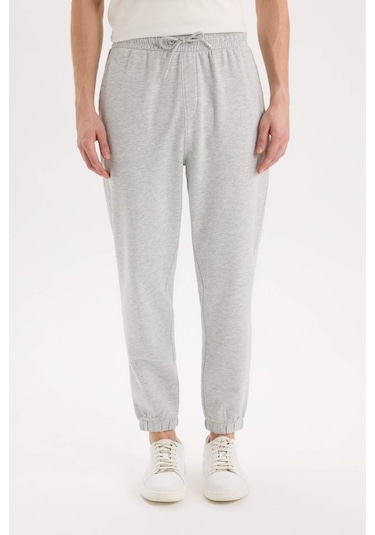 DeFacto Regular Fit Eşofman Altı Cepli Basic Düz Beli Bağcıklı Lastikli Paça D4416AX25SPGR362