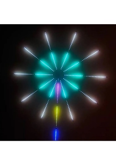 Bluetoothlu Animasyonlu Rgb Led Yıldız Kayar Led Sese Duyarlı 5v Çok Renkli