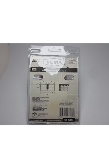 Yuma Cerman Mandallı 68 Mm Standart Saten Enka676