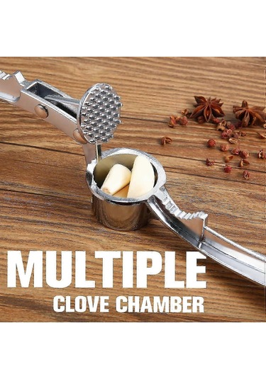 Sarımsak Presi 4'ü 1 Arada Paslanmaz Çelik Sarımsak Ezici Fındık Çok Renkli