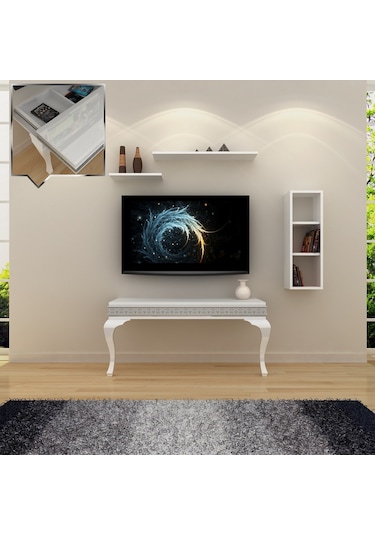 Decorotti - Lucca A3-3 Gizli Bölmeli Tv Ünitesi