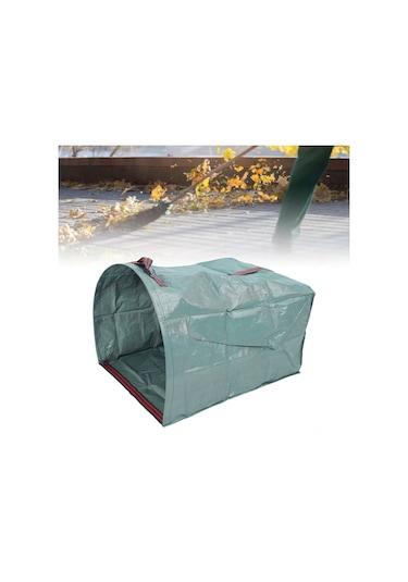 Xiyyadms 150l Geniş Kapasiteli Çımbızlı Bahçe Yaprak Toplayıcı Çantası - Katlanabilir Pp Dokuma, Dayanıklı Ve Yeniden Kullanılabilir