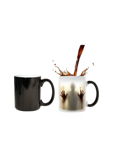 Sones The Walking Dead Kupa Renk Değiştiren Isıya Duyarlı Seramik Kahve Kupası 301-400ml