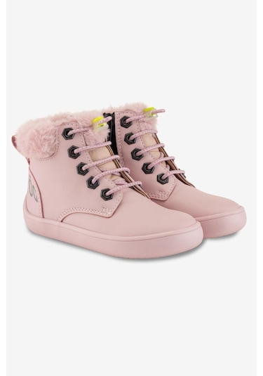 Hopfrög Furry Boots Pembe Lotus Barefoot Çocuk Botu Pembe