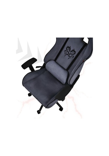 Rio Plus Balerion Terletmez Kadife Kumaş Antrasit Gaming Oyuncu Koltuğu -1 Gri
