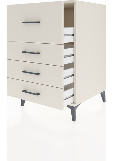 Kronos Komodin 4 Çekmeceli 60x59x96 Aytaşı-aytaşı Aytaşı