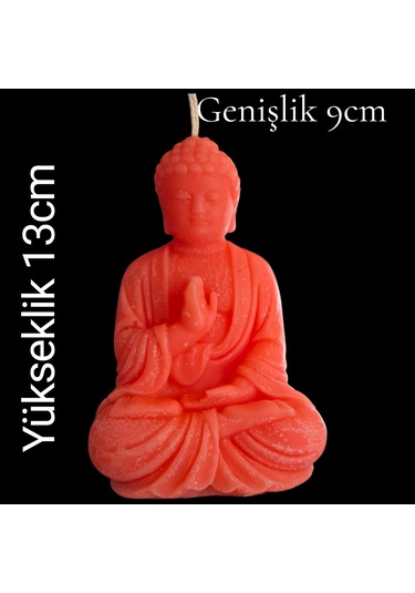 Dekoratif Buda Heykeli Kokulu Mum Çok Renkli