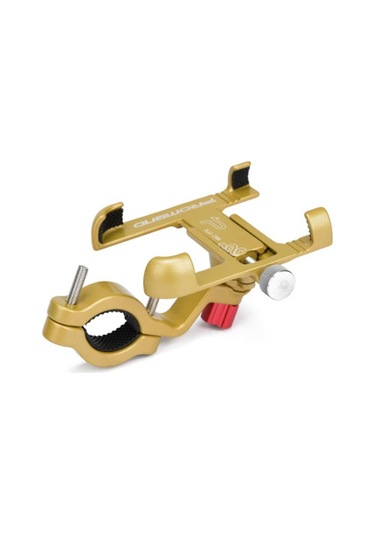 360 Döndür Kartal Pençesi Biyonik Bisiklet Telefon Tutucu Dağı Alüminyum Bisiklet Motosiklet Gidon Cep Telefonu Standı Braketi Altın Gold