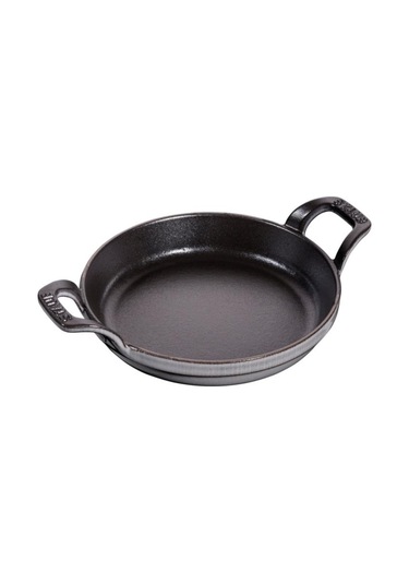 Staub Demir Döküm Sahan Yuvarlak Grafit Gri 16 Cm