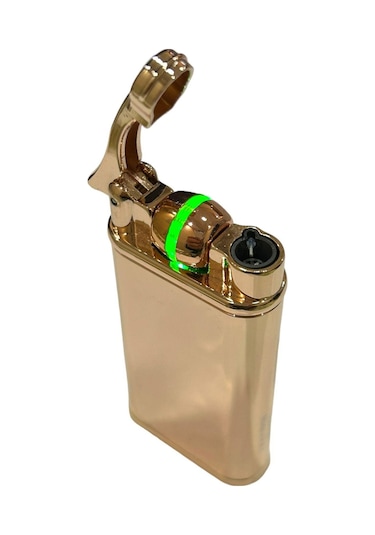 Rose Bakır Düğmeli Pürmüzlü Gazlı Çakmak 109438 Bakır