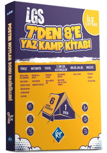 KR Akademi Yayınları LGS 7`den 8`e Yaz Kamp Kitabı Tüm Dersler