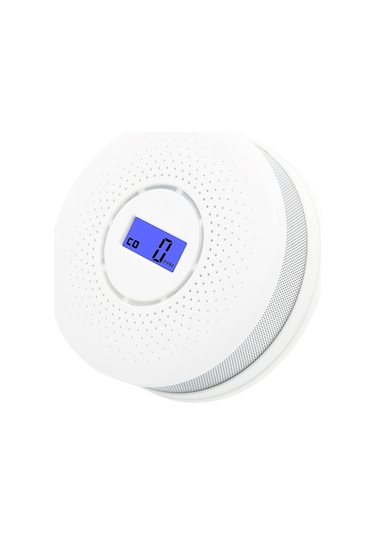 Lemestar Beyaz Ekranlı Kombine Duman Ve Karbon Monoksit Algılayıcı - Pil İle Çalışır, Hassas Tespit, Yüksek Sesli Uyarı, Ev/fabrika/depo Uygun